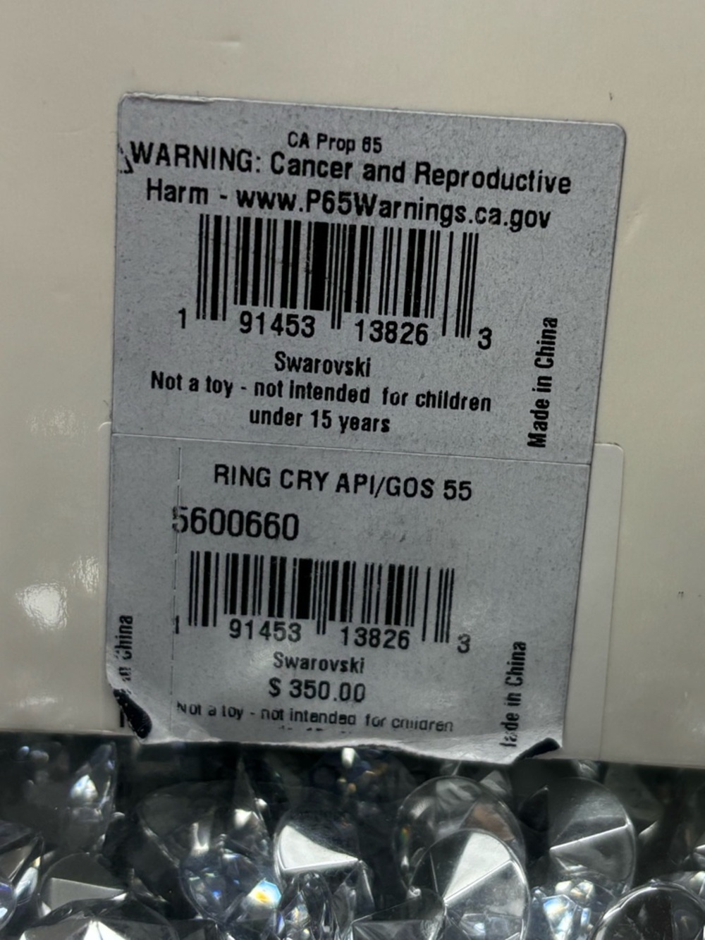 Swarovski Chroma cocktail ring NIP - Picture 11 of 11